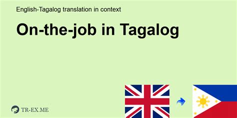 Ano ang occupation sa tagalog